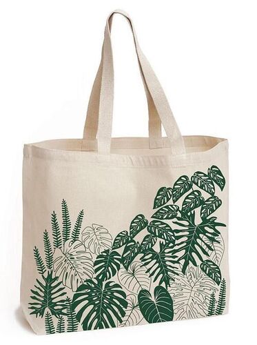 Jute Tote Shopping Bag For Women with Amazing Printing Style Method with Soft Cotton Handle