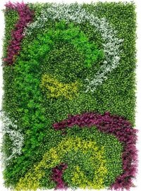 1x1.5 Mtr. Artificial Vertical Wall Tile - Plastic, 1x1.5 Mtr. | Green Color, Easy To Install, Indoor/outdoor Use, Weather Resistant