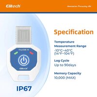 Elitech Tinyusb Single-use Temperature Recorder Data Logger, Tinyusb- - Usage: Industrial