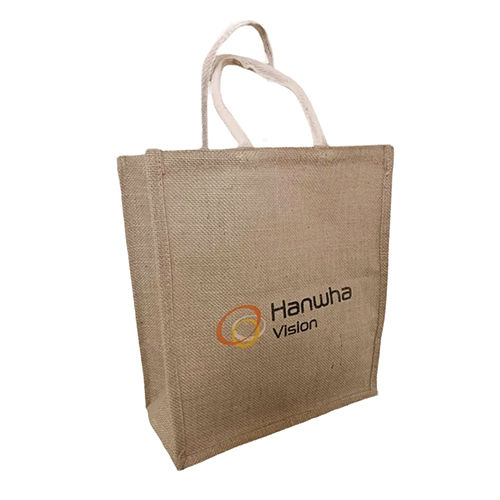 12X14X3 Jute Carry Bag - Color: Brown