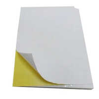 80 Gsm Label Paper Gumming Sheets - Coated Paper, 20x30 Inches, White Color, Varnished Finish , Perfect For Custom Courier Labeling