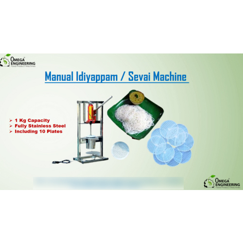 Manual Idiyappam Machine - Capacity: 400 Pcs/Min