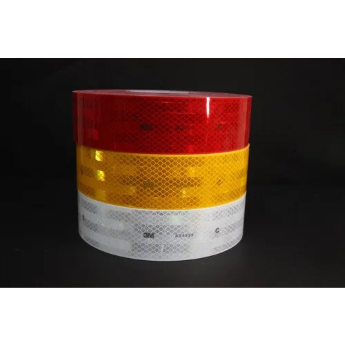 Vehicle Marking Tape - Color: White Yellow Red