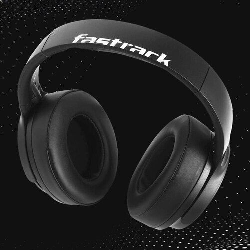 Fastrack Reflex Tunes - Over the Head Black Wireless Headphones