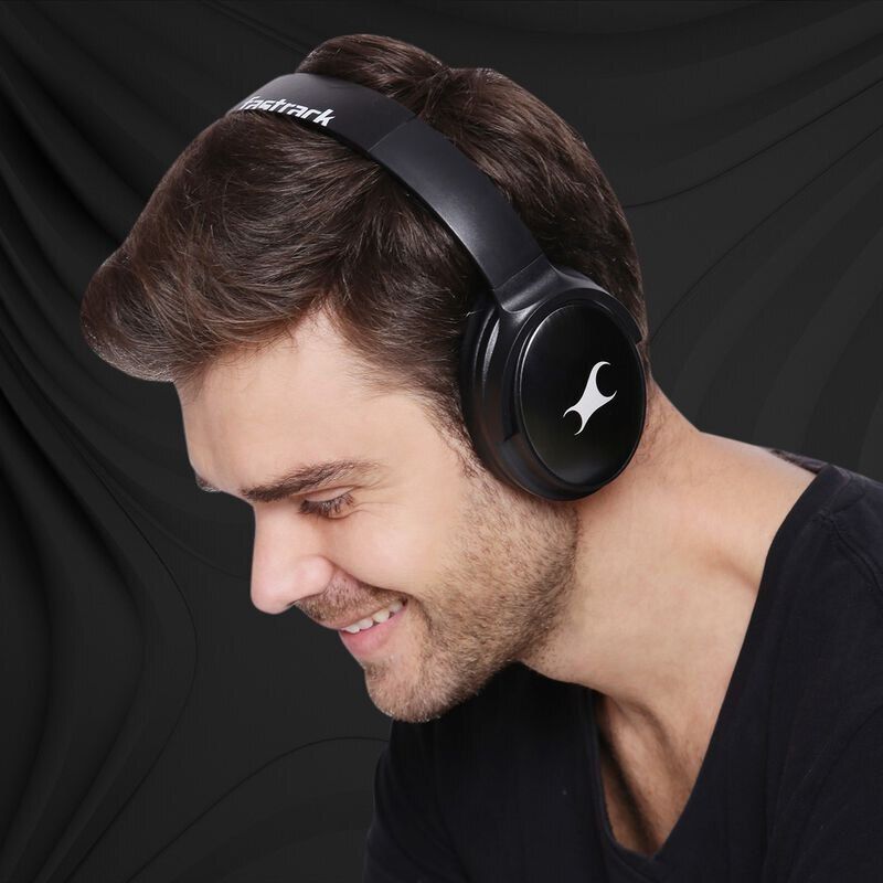 Fastrack Reflex Tunes - Over the Head Black Wireless Headphones