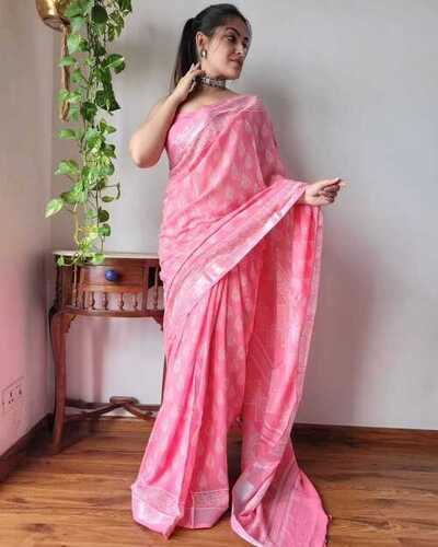 plain jari saree