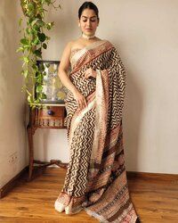 plain jari saree