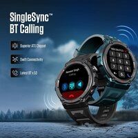 Fastrack Xtreme Pro with 3.6 cm AMOLED Display, Rugged Design, SingleSync BT Calling, Black Strap