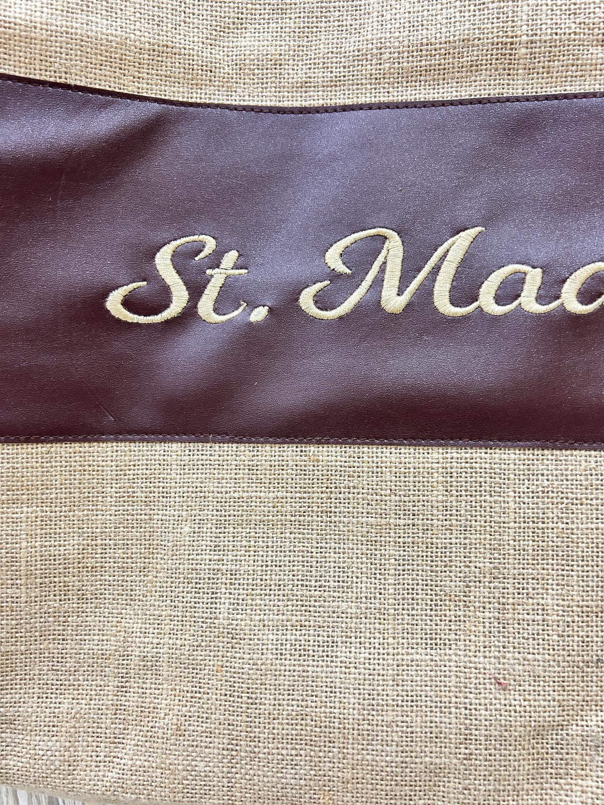 Leather Handle Jute Beach Bag 18*16*8