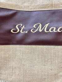 Leather Handle Jute Beach Bag 18*16*8