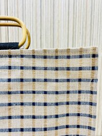Bamboo Handle Jute Shopping Bag 24*22*8