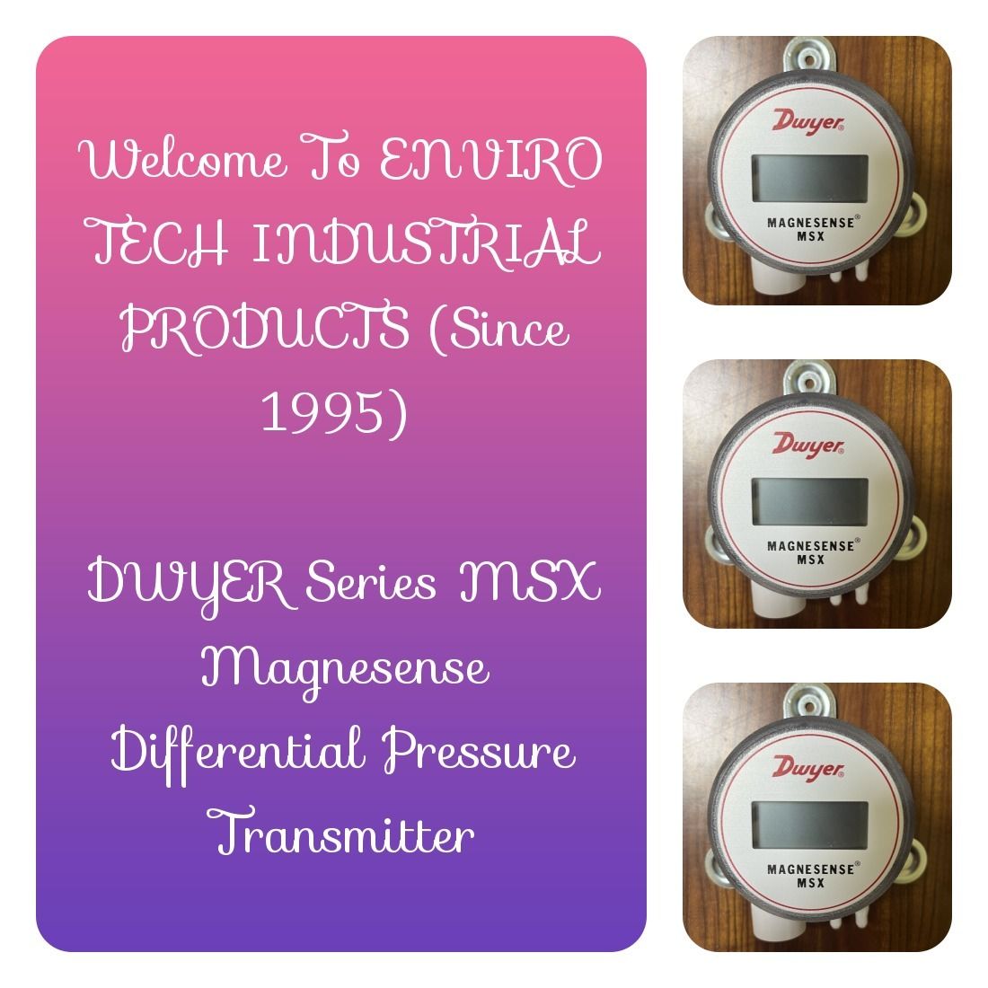 DWYER Omega MSX-W22-IN-LCD Differential Pressure Transmitter