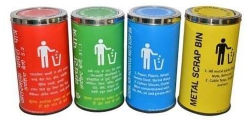 Swing Lid Dustbin with Branding