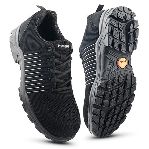 Fuel Black Industrial PU Safety Shoe