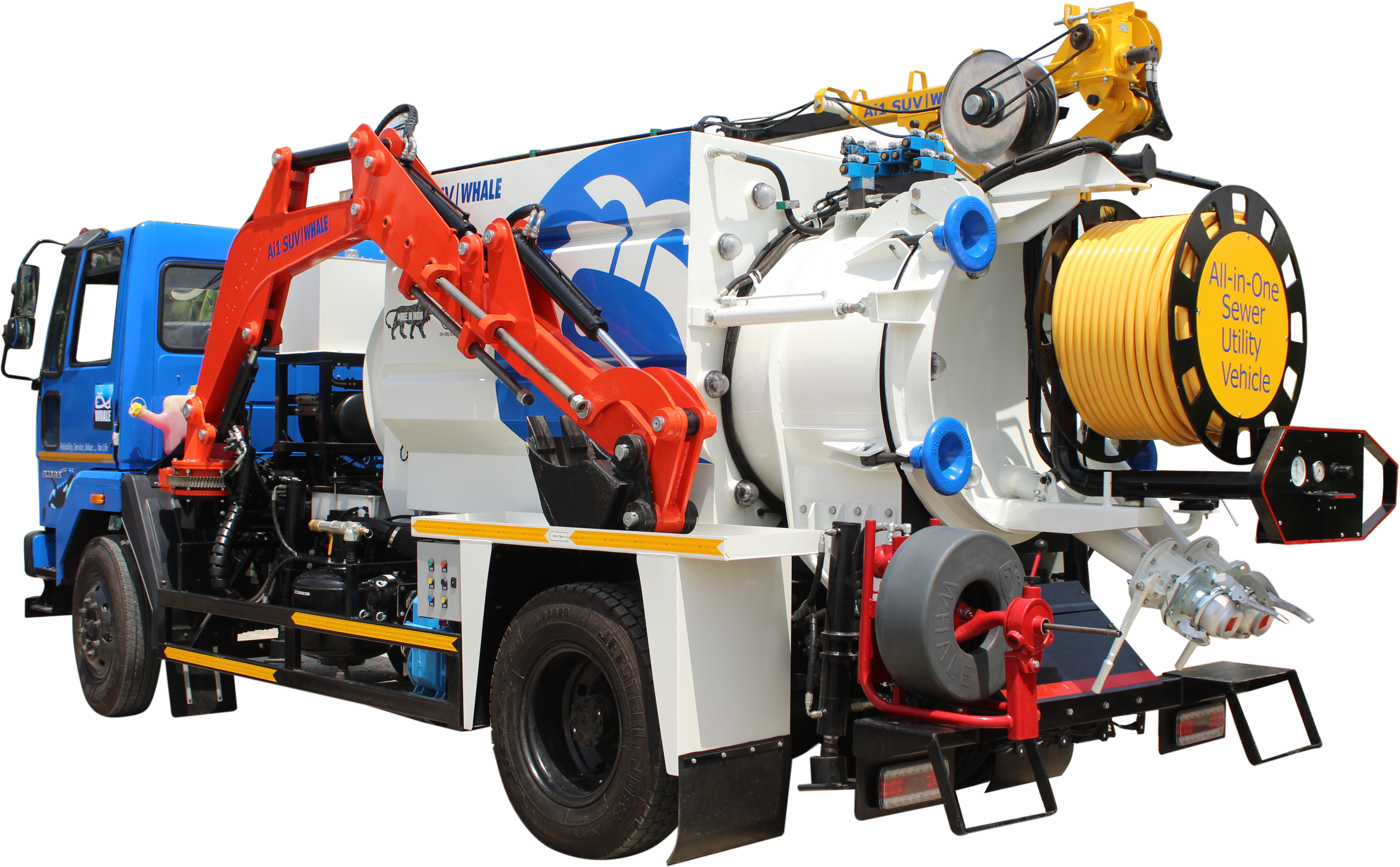 A1suv All In One Sewer Utility Vehicle - Color: Red