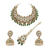 Reverse AD Bridal Jewelry Set| Chandbali Choker Design| Reverse AD Oval Shape Necklace |Traditional Necklace| Gift For Her