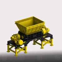 Aluminum Shredder - 1500 Kg/hr Capacity 2500 Kg Weight Automatic Operation | Steel Build Versatile Scrap Recycling Efficient Smelting Charge Preparation