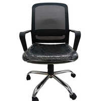 Mesh Office Moving Chair - Color: Black
