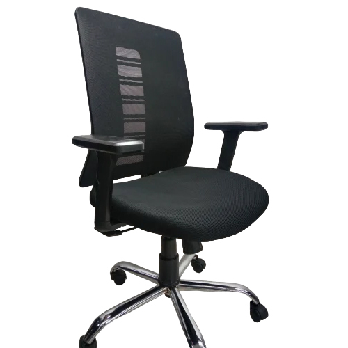 Mid Back Mesh Office Chair - Color: Black