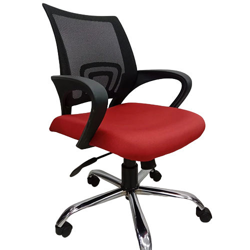 Low Back Mesh Office Chair - Color: Black & Red