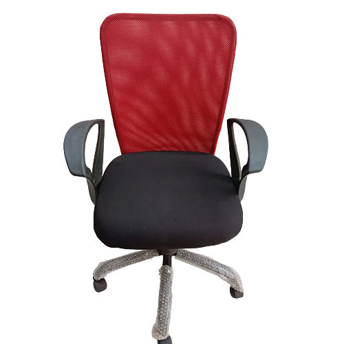 Adjustable Office Chair - Color: Black & Red