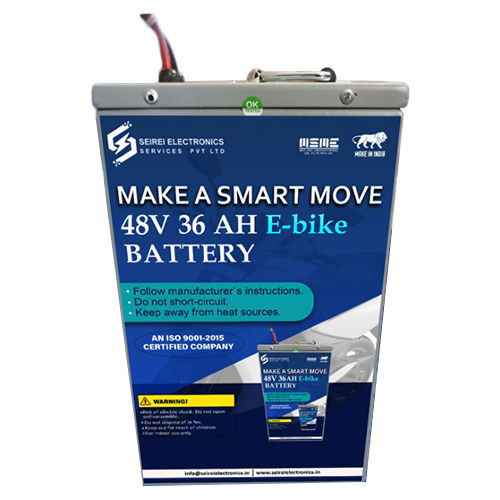 48V-36Ah E-Bike Battery - Color: Blue