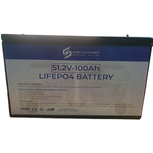 51.2V-100Ah Lifeo4 Battery - Nominal Voltage: 51.2V Volt (V)