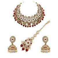 Reverse AD Bridal Jewelry Set| Chandbali Choker Design |Reverse AD Oval Shape Necklace | Traditional Necklace |Gift For Her