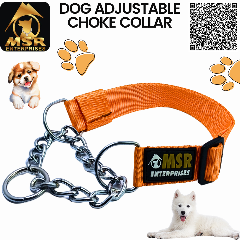 Dog  Collar Choke Adjustable