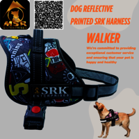 DOG REFLECTIVE PRINTED SRK HARNESS