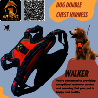 Dog Reflective Double Chest Harness