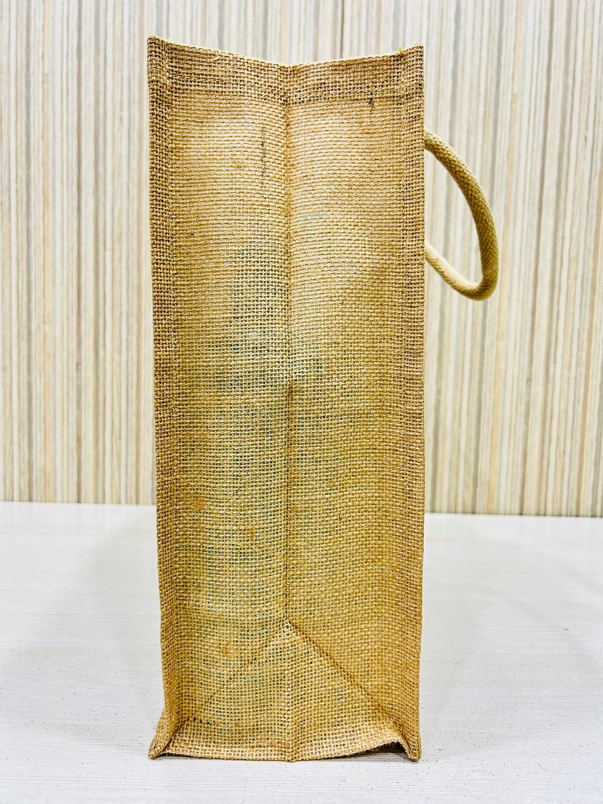 14*12*6 Printed Jute Bags