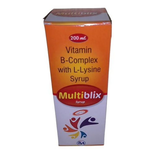 200Ml Vitamin B-Complex L Lysine Syrup - Drug Type: General Medicines