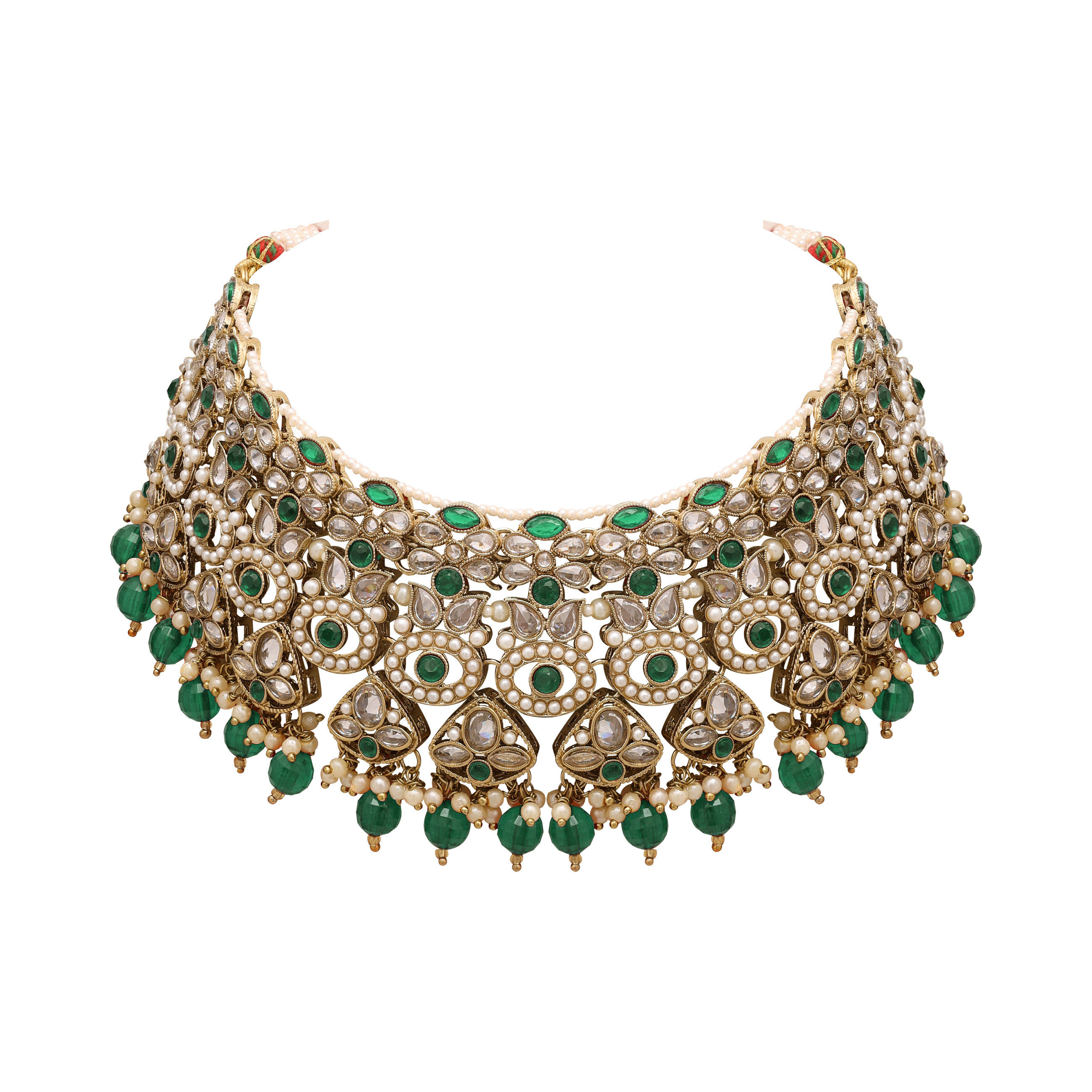 Reverse AD Bridal Jewelry| Kundan Floral Necklace| Designer Reverse AD Necklace |Traditional necklace | Gift For Her.