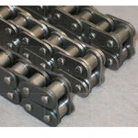 Roller Transmission Chain - Stainless Steel, 10-12 Millimeters Length, Silver Color - Customized Hole Shape, Clamp Fitting For Heavy-duty Industrial Use