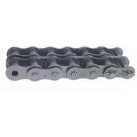 Duplex Roller Chains - Stainless Steel, 1/2 Inch Size | 7.75mm Width, Silver Color, Heavy-duty Design For Industrial Applications