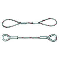 Stainless Steel Wire Rope Sling - 2 Meters Long | High Strength, Corrosion Resistant, Silver Color