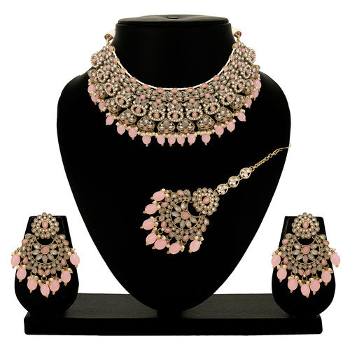 Reverse AD Bridal Jewelry | Kundan Floral Necklace | Designer Reverse AD Necklace |Traditional necklace |Gift For Her.