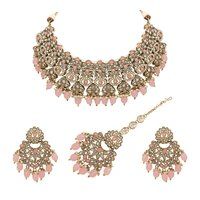 Reverse AD Bridal Jewelry | Kundan Floral Necklace | Designer Reverse AD Necklace |Traditional necklace |Gift For Her.