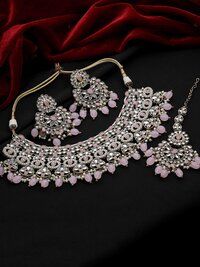 Reverse AD Bridal Jewelry | Kundan Floral Necklace | Designer Reverse AD Necklace |Traditional necklace |Gift For Her.