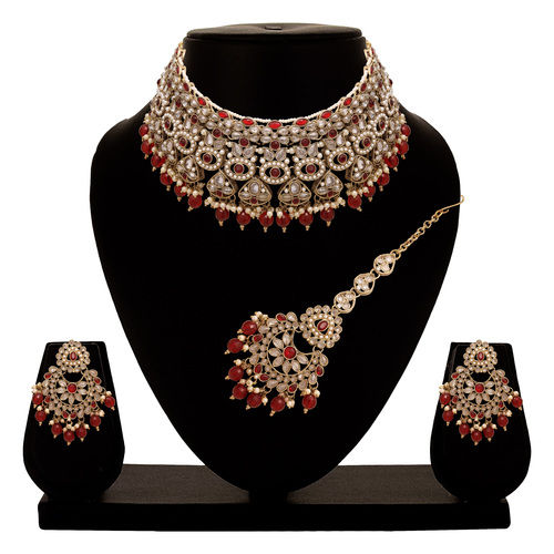 Reverse AD Bridal Jewelry| Kundan Floral Necklace | Designer Reverse AD Necklace |Traditional necklace | Gift For Her .