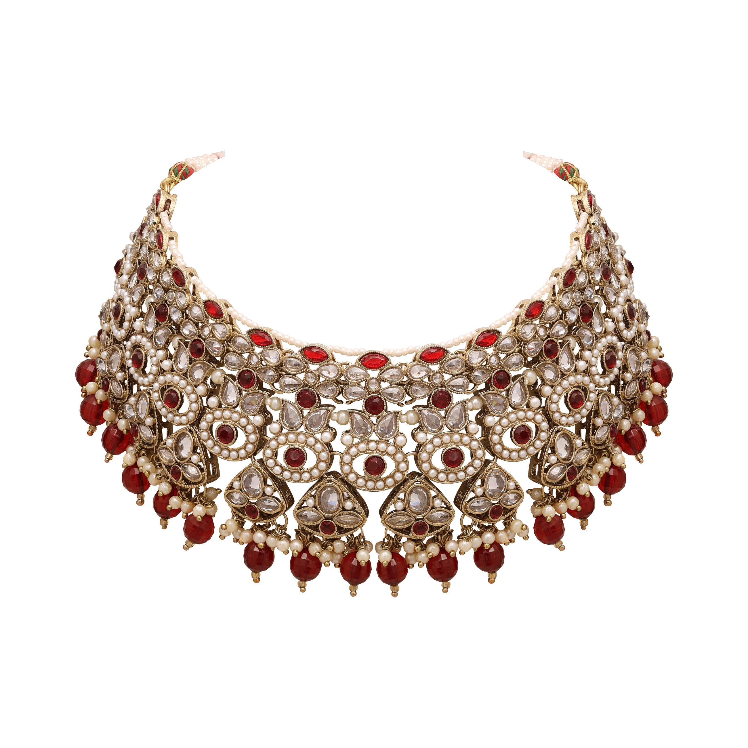 Reverse AD Bridal Jewelry| Kundan Floral Necklace | Designer Reverse AD Necklace |Traditional necklace | Gift For Her .