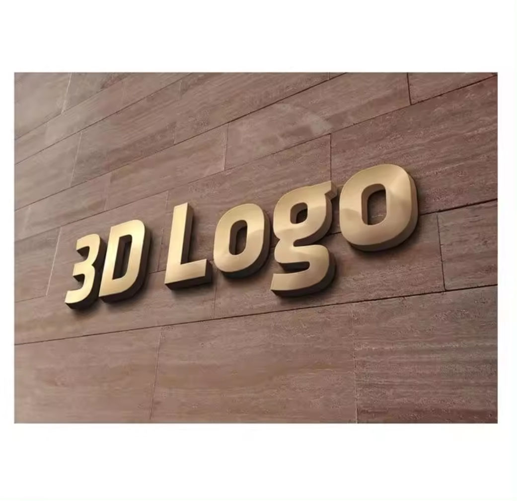 3D Metal Letter