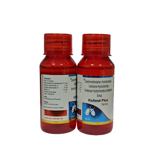 60Ml  Hydrobromide Cetirizine Hydrochloride Ambroxol Hydrochloride And Methol Syrup - Drug Type: General Medicines