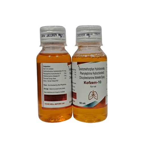 60mlDextromethorphan Hydrobrorride Phenylephrine Hydrochloride And Chlorpheniramine Maleate Syrup