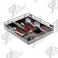 Stainless Steel Perforated Cutlery Kitchen Basket