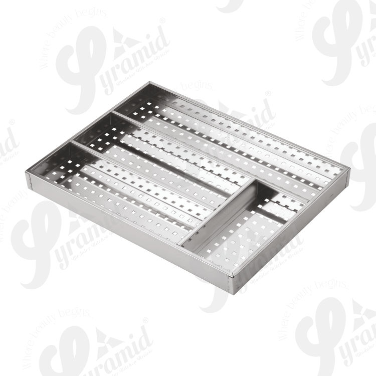 Stainless Steel Perforated Cutlery Kitchen Basket