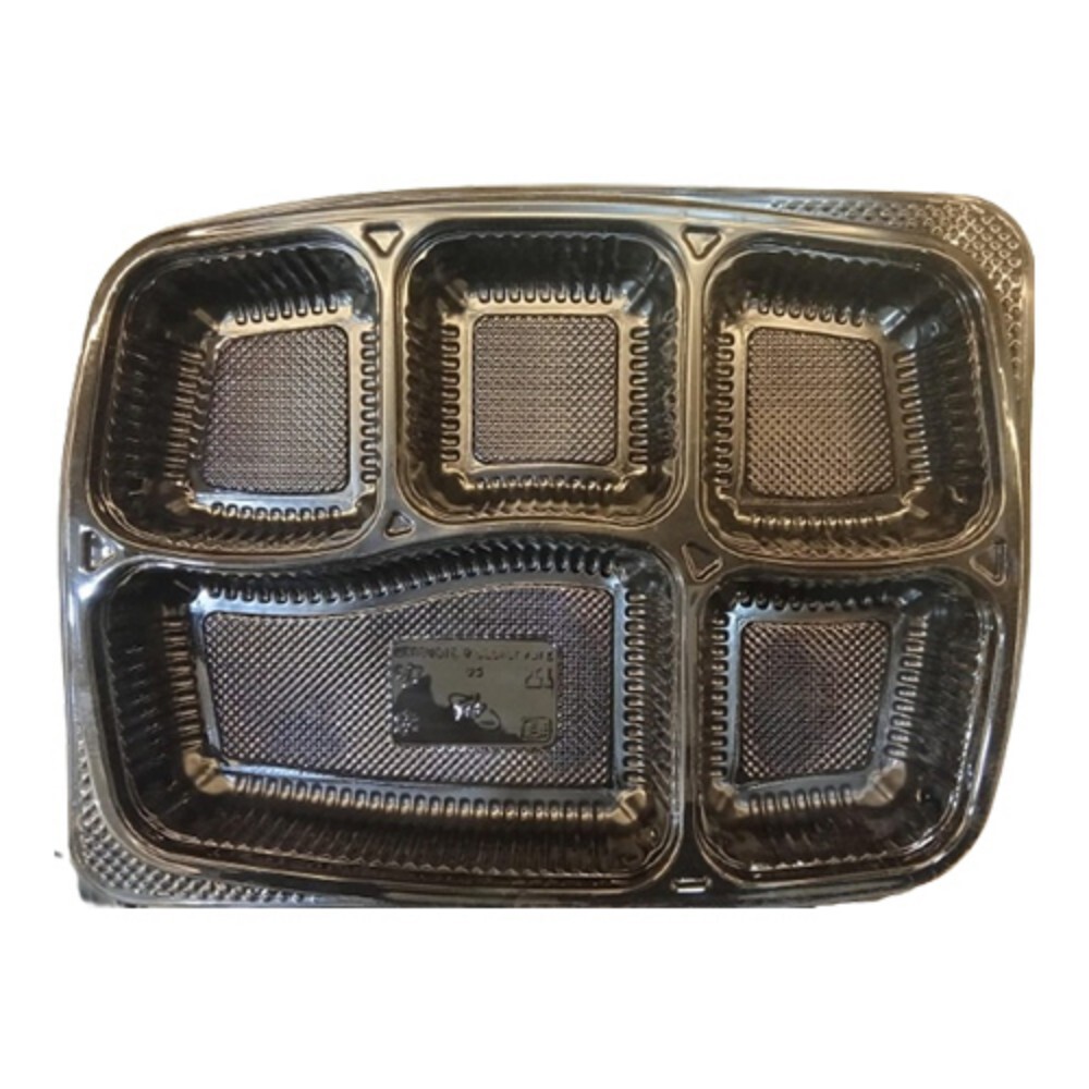 5 Compartment Plastic Meal Platter - Application: Commercial / Personal