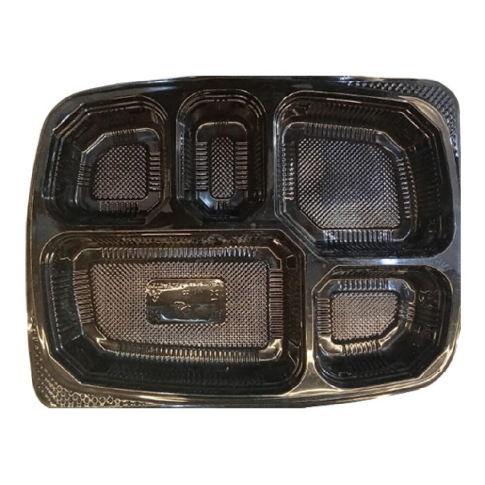 5 Compartment Plastic Mini Meal Tray - Application: Commercial / Personal