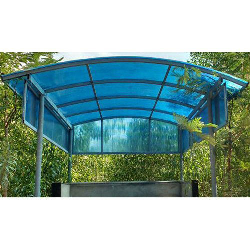 Compact Poly-Carbonate Roofing Sheet - Color: Blue